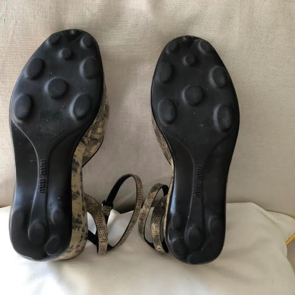 Vintage Miu Miu snake leather sandal - Picture 7 of 7